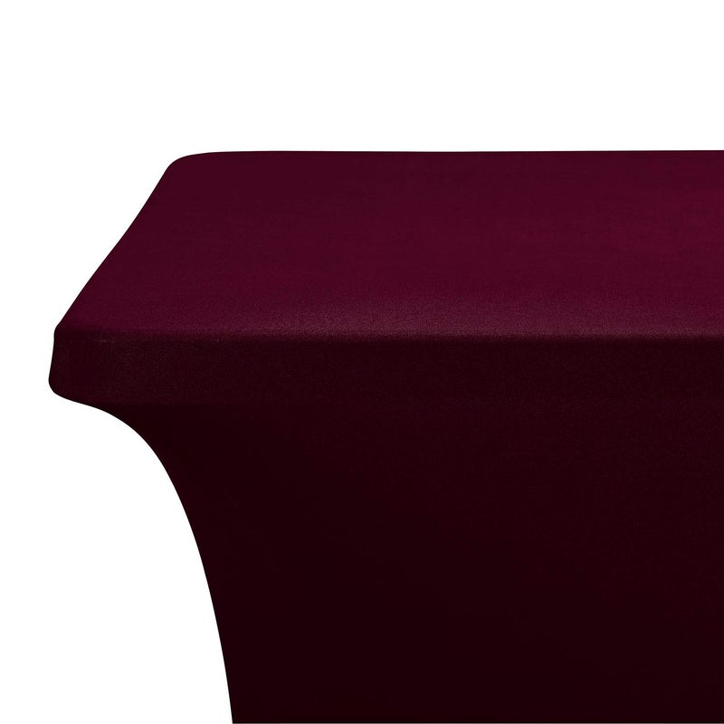 LZY Spandex Fitted Stretch Table Cover for 6 ft or 4ft or 8ft Folding Table, Rectangular Cocktail Tablecloth, Perfect for Party or Banquet - Image 2